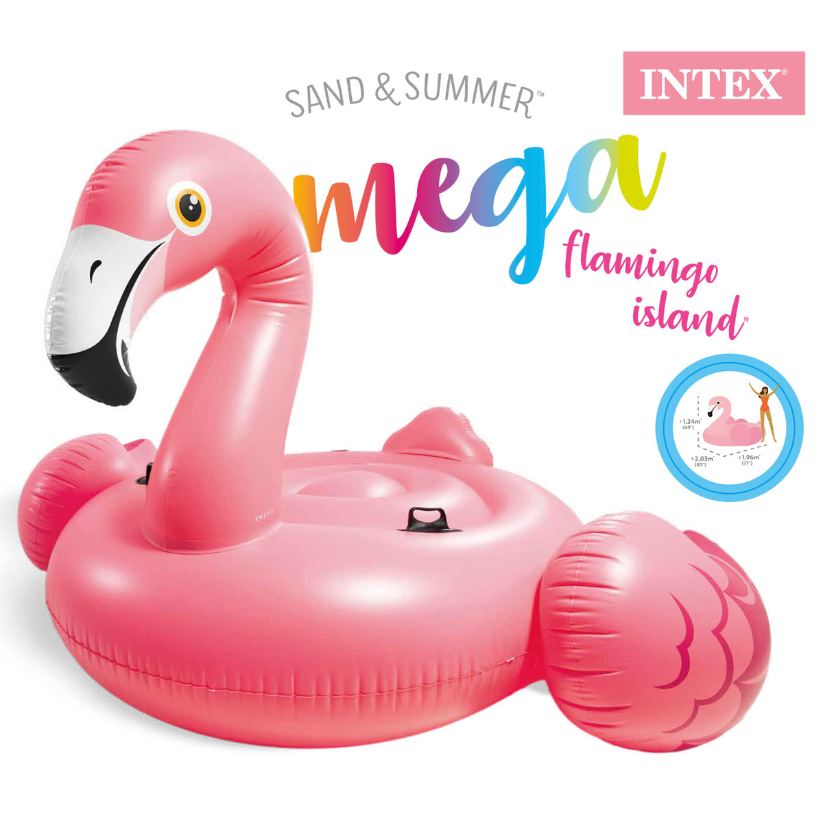 Intex Ride-on Opblaasbare Mega Flamingo (203 cm)