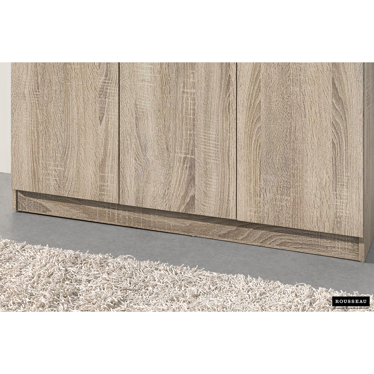 Rangeerkast 'Ray' 3 Deuren en 4 Legplanken Sonoma (180x120x40cm)