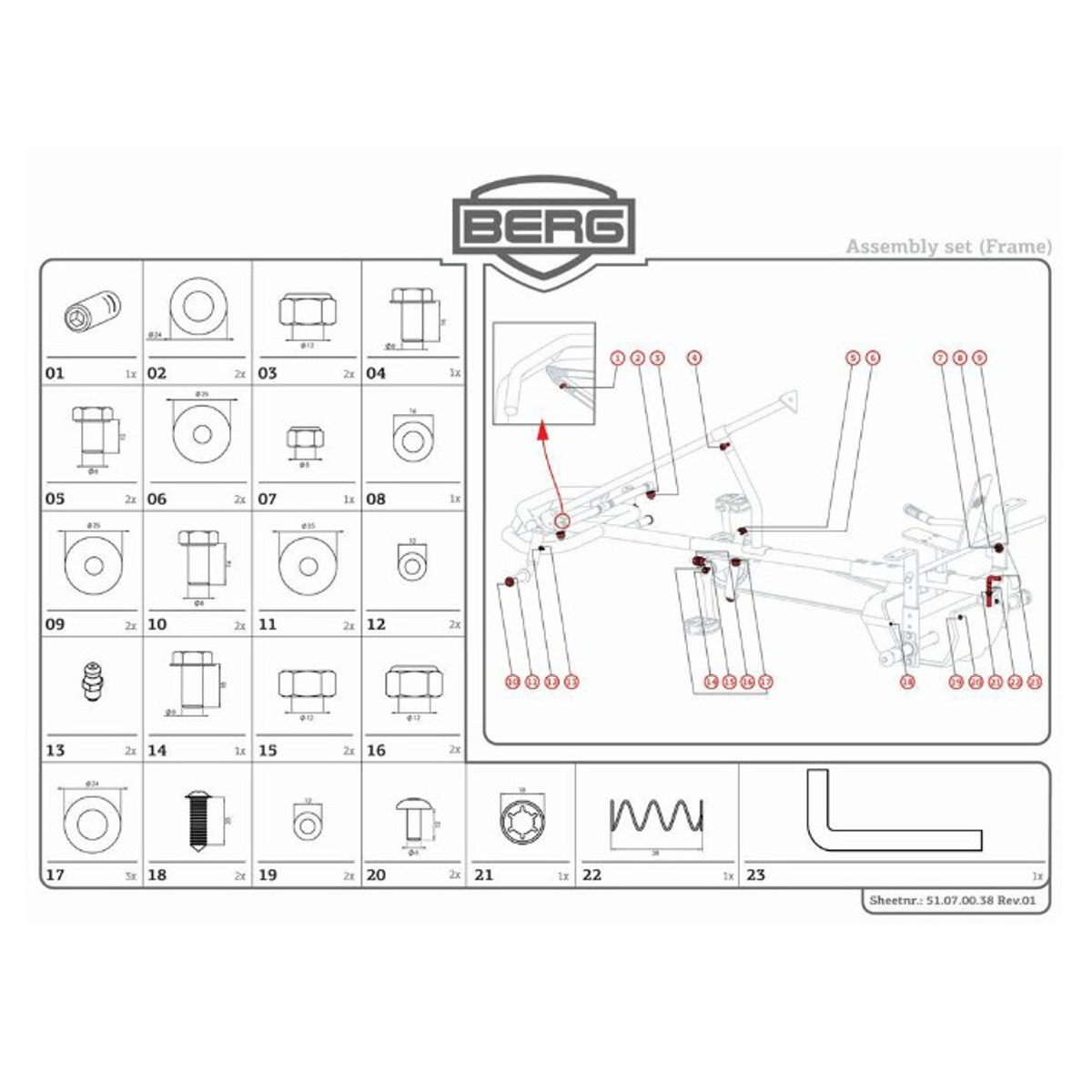 XL Frame - Montageset voor framepakket