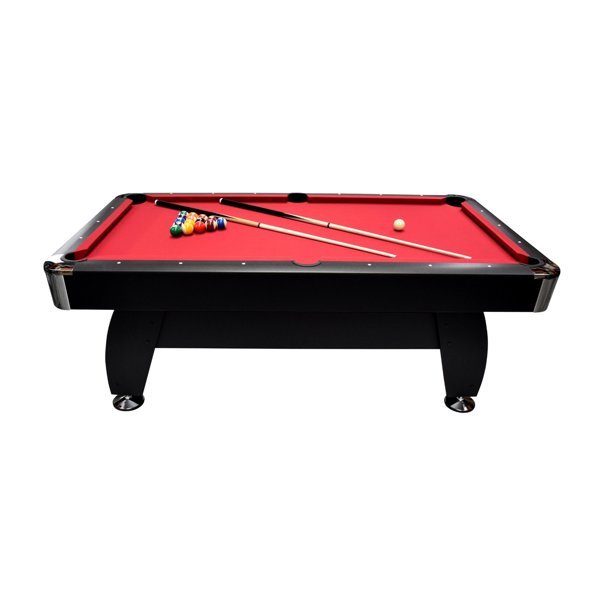 NORTH Table de Billard Gardone 7 ft Noir/Rouge