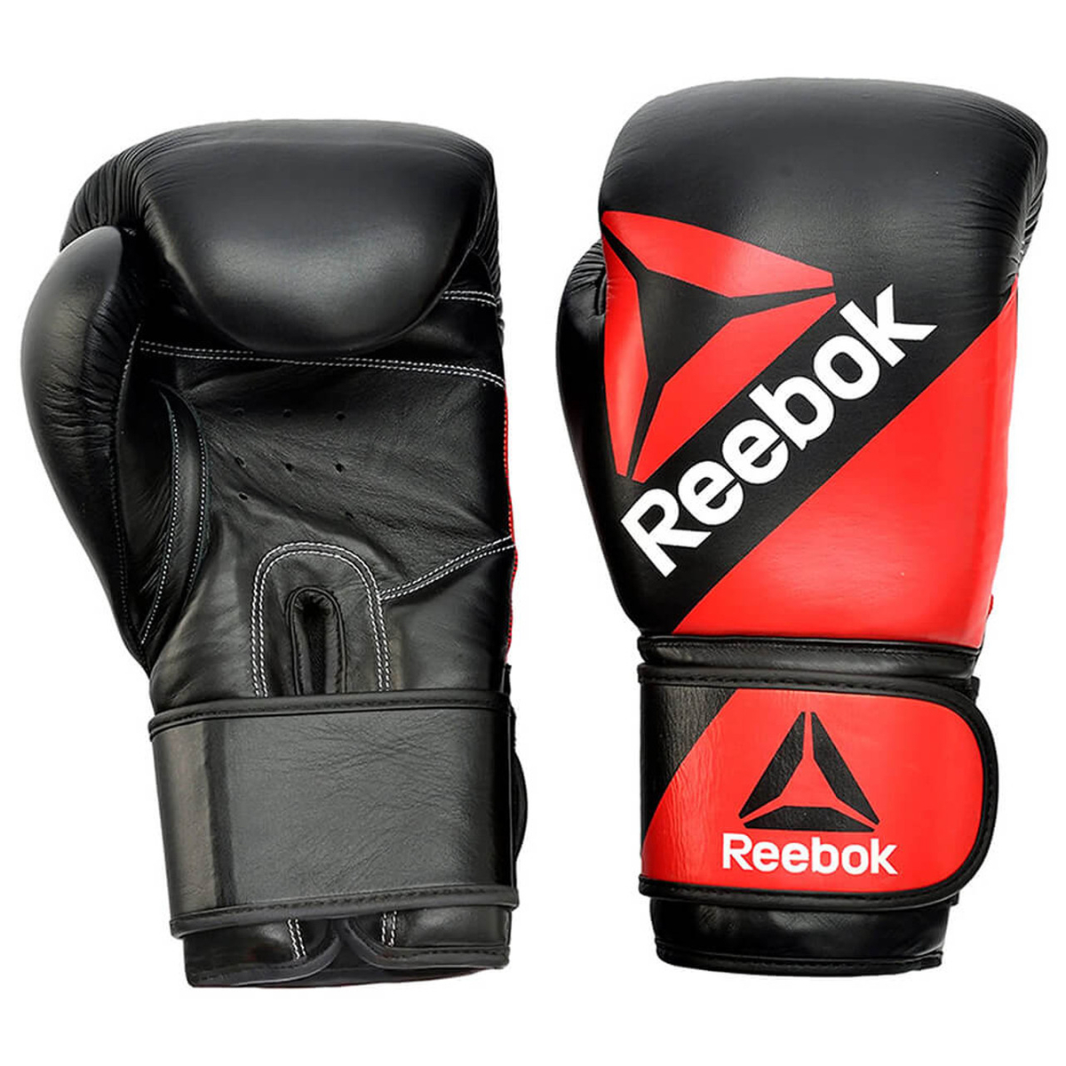 Reebok Combat Leather Training Glove - 14oz Red/Black