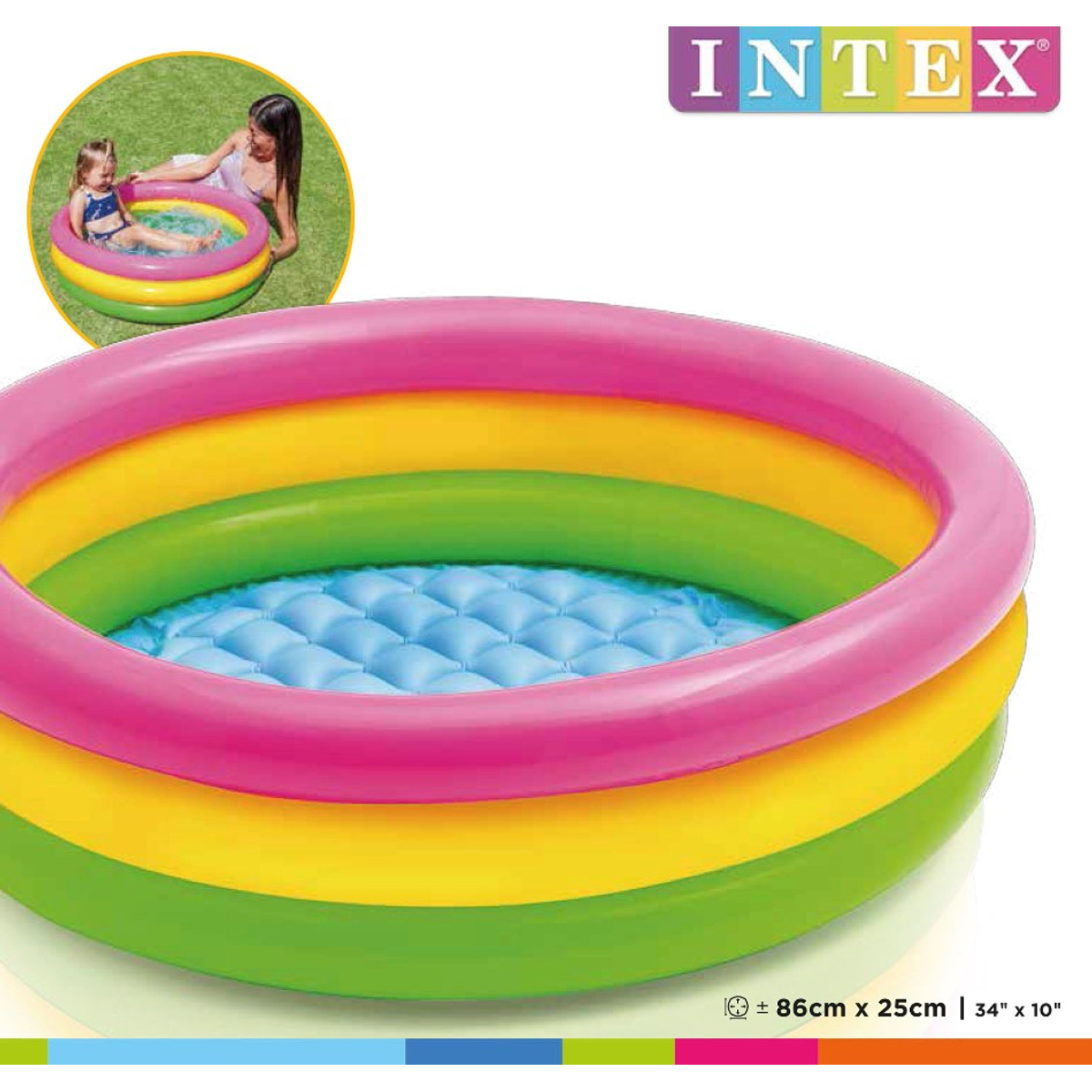 Intex 58924 Piscine gonflable Sunset Glow