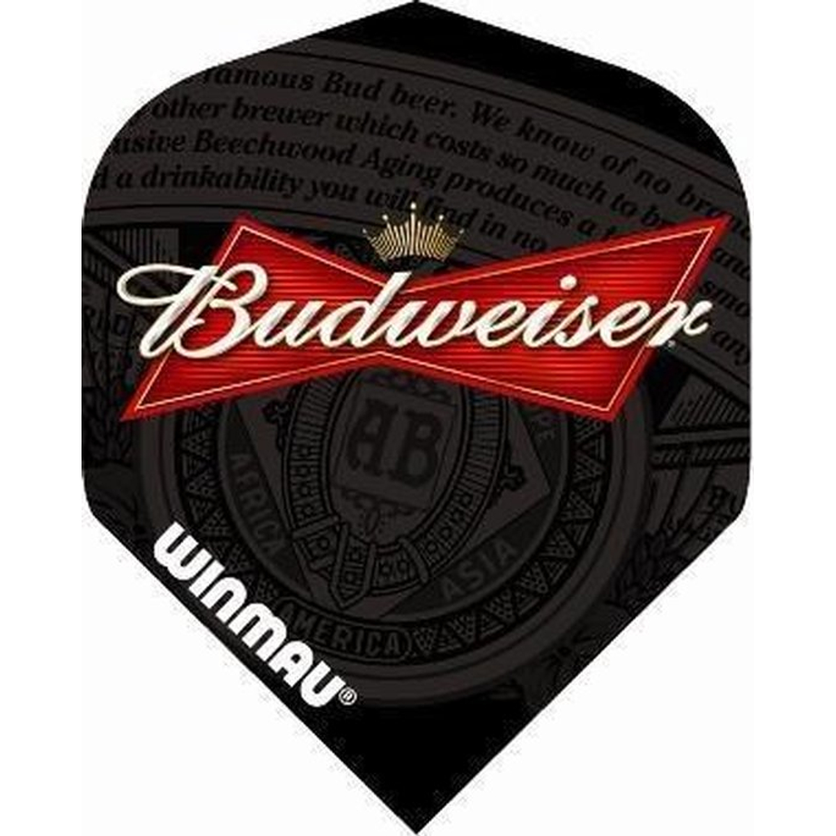 Winmau Budweiser Label Black Flight