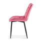 Interiax Chaise de salle à manger Lucy Velvet Pink