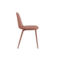 Interiax Chaise de salle à manger FÃ© Assise PP Coussin PU Terracotta