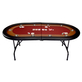 North Pokertafel Foldy 10 Personen Rood