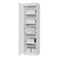 Interiax Storage Cabinet 'Lucas' 1 porte 4 étagères Blanc (184x50x52)