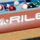 Riley W-leg folding pool table