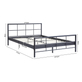 Interiax Lucas Bed Metaal Donkergrijs met lattenbodem ( 160 x 200 cm)